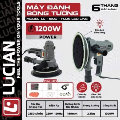 Máy Chà Tường Hút Bụi Có Led