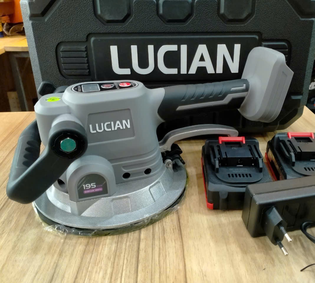 Máy Rung Lát Gạch Dùng Pin 195mm